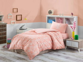 L'essentiel linge de maison Juego de funda de edredón individual Pure - Powder
